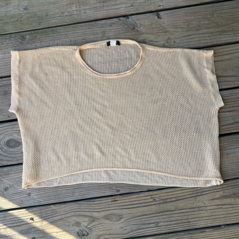 Kerisma Cream Mesh Crop Top